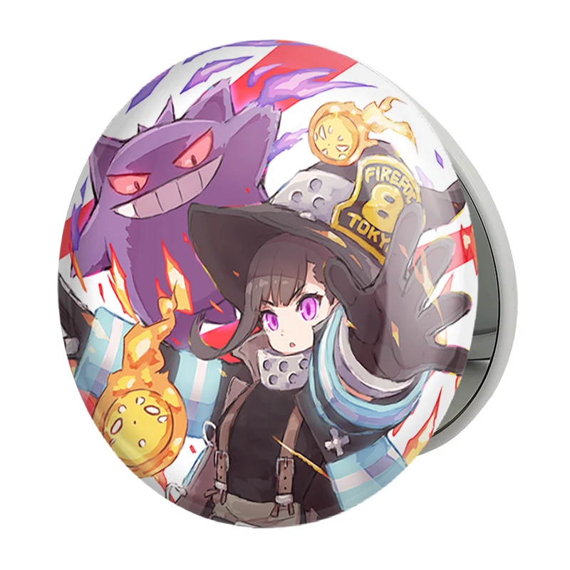 آینه جیبی خندالو طرح ماکی انیمه نیروی آتش مدل تاشو کد 32262