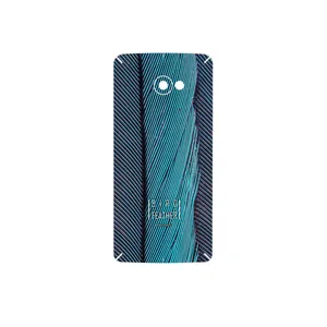 MAHOOT Turquoise feathers Cover Sticker for HTC Butterfly S