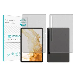 Rockspace model HyMTT screen protector suitable for Samsung Galaxy Tab S8 Plus tablet along with tablet back protector