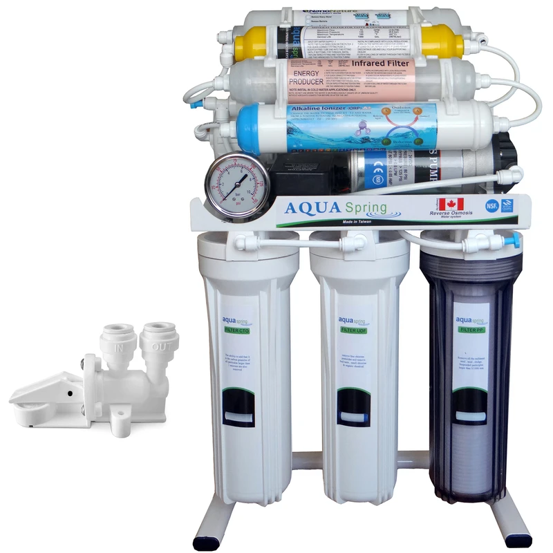 دستگاه تصفیه کننده آب آکوآ اسپرینگ مدل NF3650 به همراه کیت نشتی گیر
