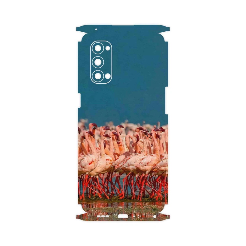 برچسب پوششی ماهوت مدل Flamingo-FullSkin مناسب برای گوشی موبایل اپو Reno4 Pro 5G