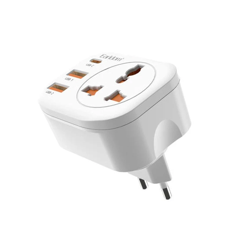 تبدیل دیواری و شارژر ارلدام مدل 4IN1 POWER SOCKET