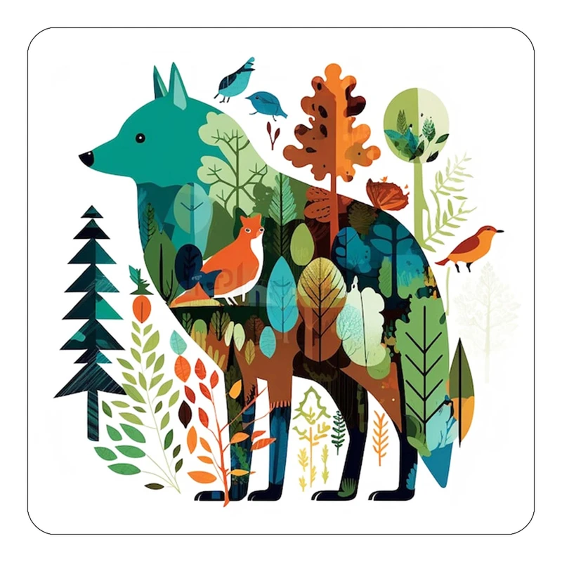 مگنت کاکتی طرح حیوانات رنگی مدل mp26813