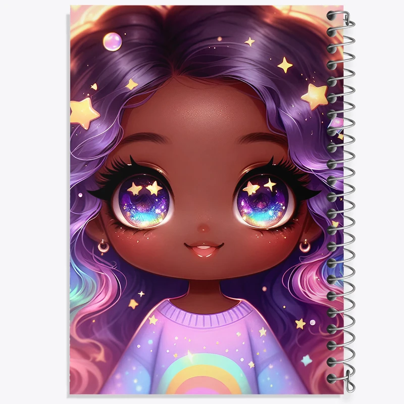 دفتر مشق 50 برگ خندالو طرح دخترانه کیوت کد F6062