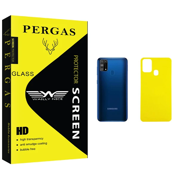 محافظ پشت گوشی وایلی نایس مدل Pergas Glass مناسب برای گوشی موبایل سامسونگ Galaxy M31