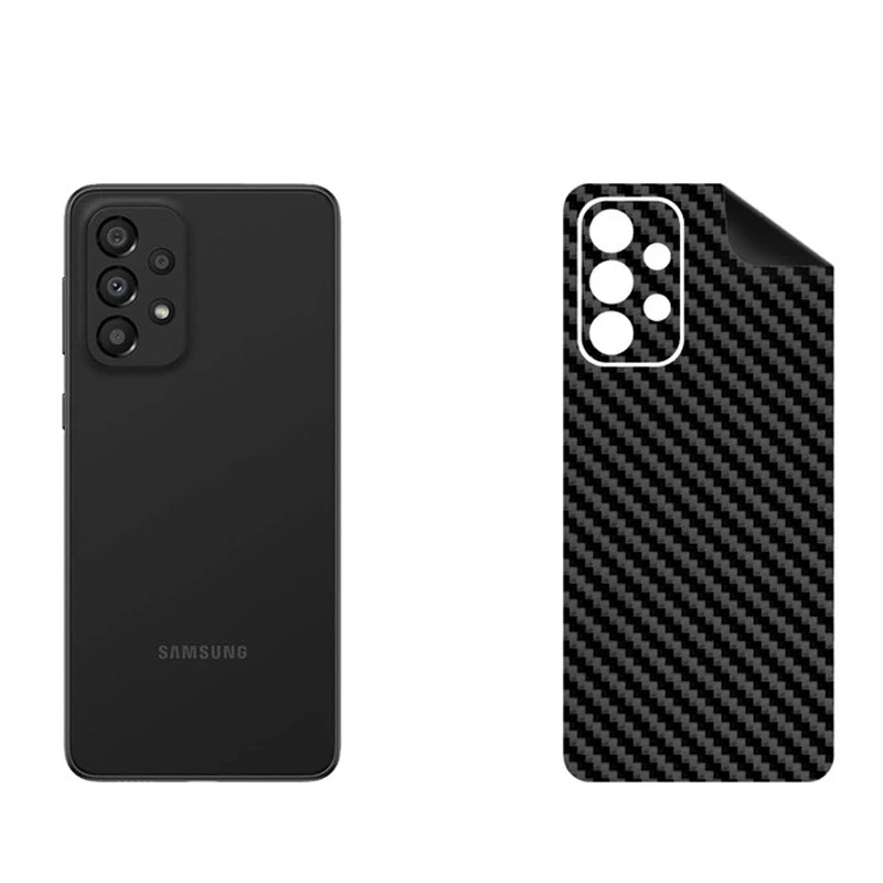 برچسب پوششی بستور مدل BT-Fiber طرح فیبر کربن مناسب برای گوشی موبایل سامسونگ Galaxy A53 5G
