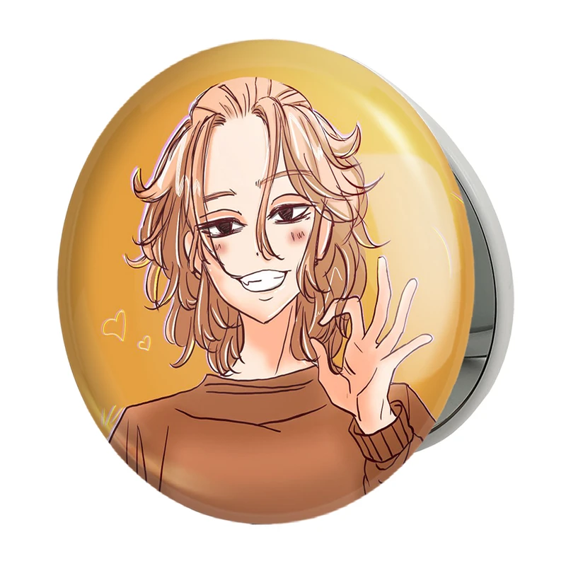 آینه جیبی خندالو طرح مایکی انیمه توکیو ریونجرز Tokyo Revengers مدل تاشو کد 10583 