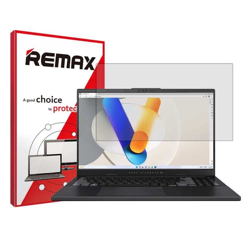 محافظ صفحه نمایش شفاف ریمکس مدل Resistant مناسب برای لپ تاپ ایسوس vivobook pro 15