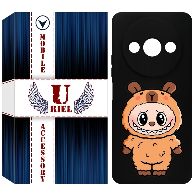 کاور یوریل قاب مدل KSH کد 110 طرح عروسک لبوبو مناسب برای گوشی موبایل شیائومی Redmi A3 / A3x