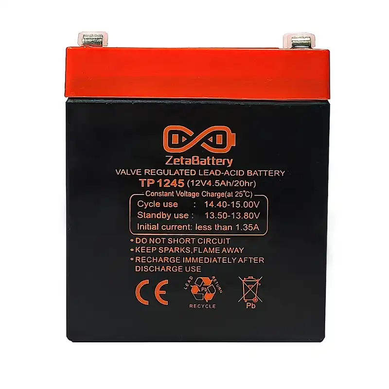 باتری یو پی اس 12 ولت 4.5 آمپر ساعت زتاباتری مدل TP1245
