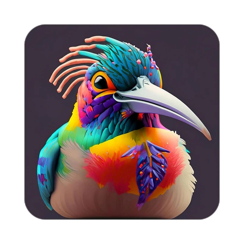 زیر لیوانی کاکتی طرح حیوانات رنگی مدل mp25485