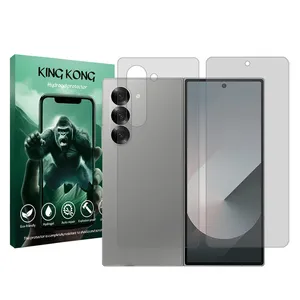 King Kong Tough model transparent screen protector suitable for Samsung Galaxy Z Fold6 mobile phone along with the back protector
