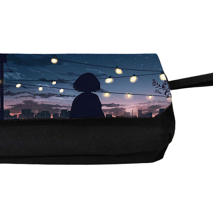 جامدادی طرح دختر انیمه ای مدل دو زیپ کد 15