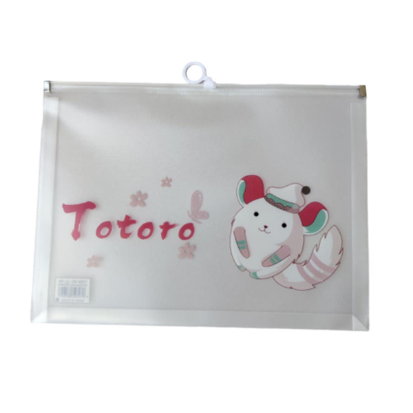 پوشه مدل زیپ دار طرح totoro کد A4-1