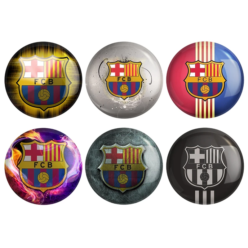 مگنت خندالو طرح باشگاه بارسلونا FC Barcelona کد 1689B مجموعه 6 عددی