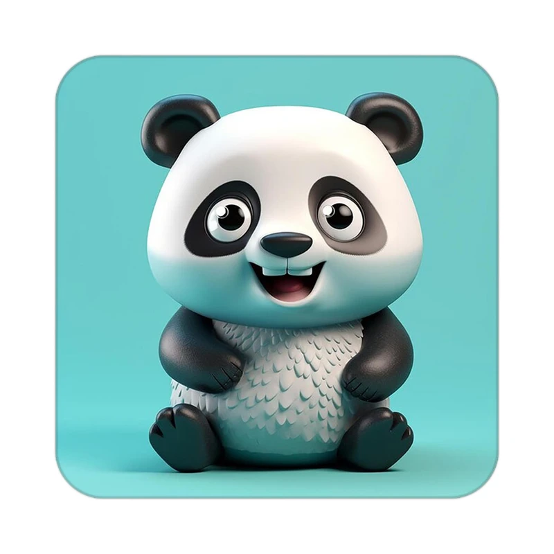 زیر لیوانی کاکتی طرح حیوانات کارتونی مدل mp27168