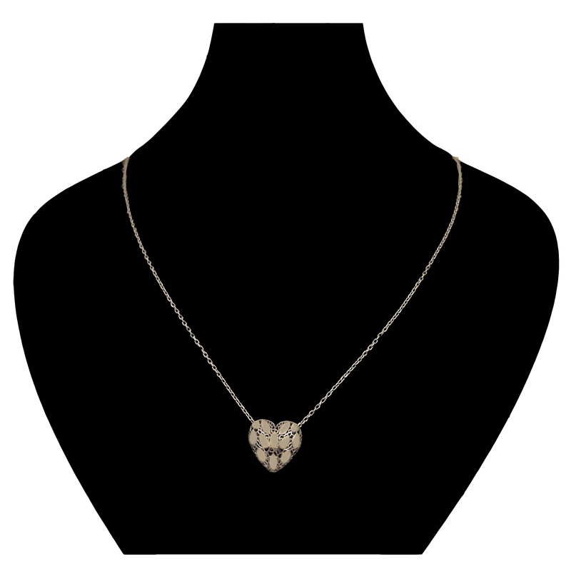 گردنبند طلا 18 عیار زنانه دوست خوب مدل قلب کد Dk688