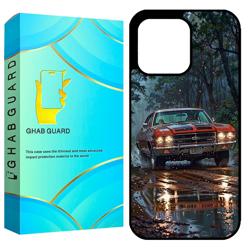 کاور قاب گارد طرح ماشین مدل GCHP15PM مناسب برای گوشی موبایل اپل iPhone 15 Pro Max