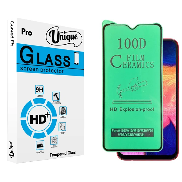 محافظ صفحه نمایش سرامیکی يونيک مدل +Clear مناسب برای گوشی موبایل سامسونگ Galaxy A10