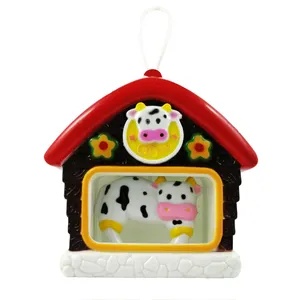 آویز تخت کودک مدل baby music box طرح گاو 