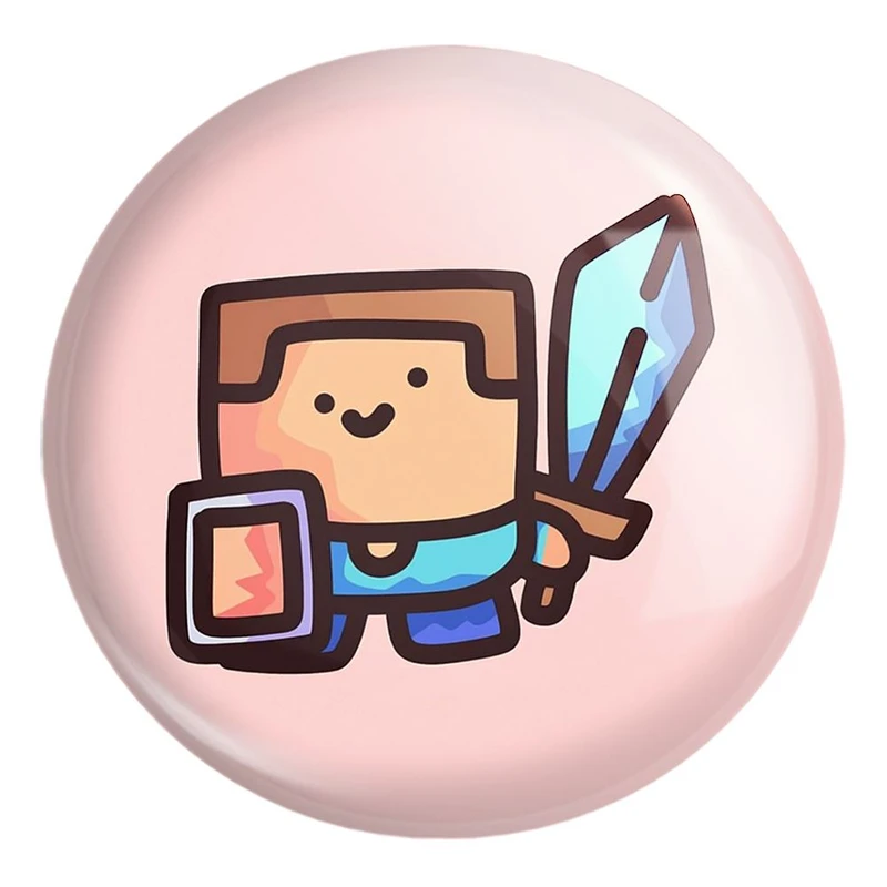 پیکسل خندالو طرح بازی ماینکرافت Minecraft کد 23267 مدل بزرگ