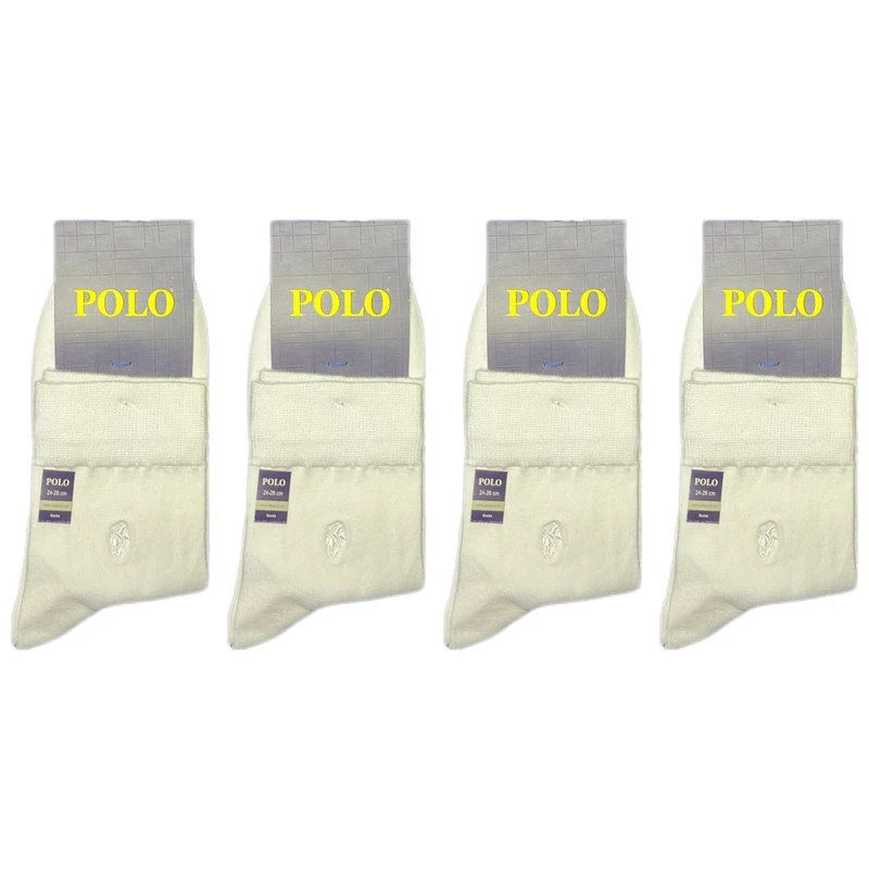 جوراب نیم ساق مردانه پولو مدل NIMW4 بسته 4 عددی