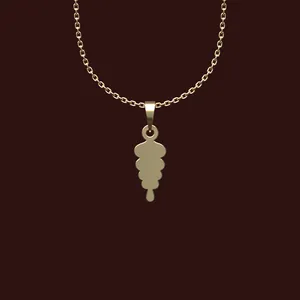 گردنبند طلا 18 عیار زنانه مدوپد مدل هندسی کد W2-1-1005