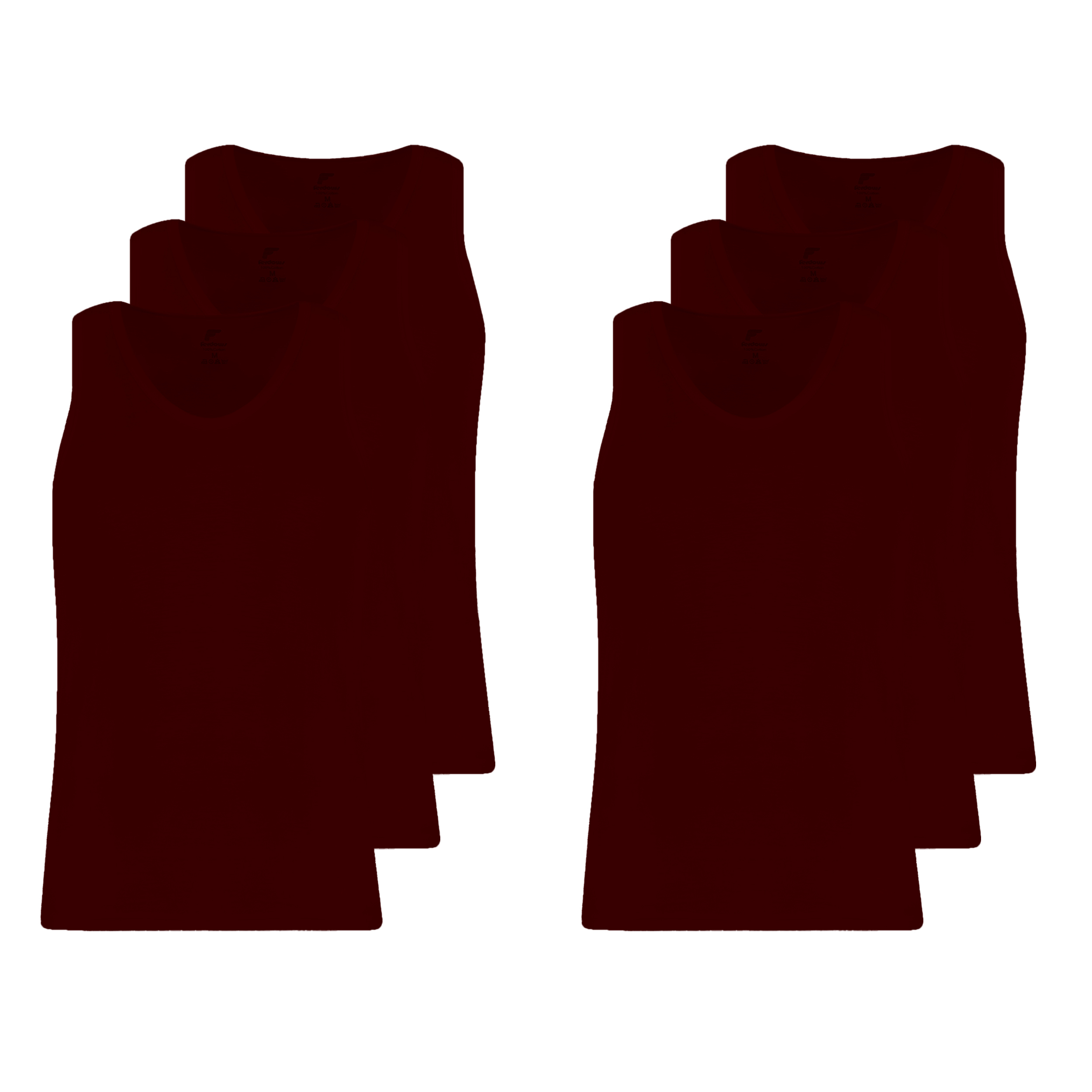 زیرپوش بدون آستین مردانه فردوس مدل TTR6 بسته 6 عددی