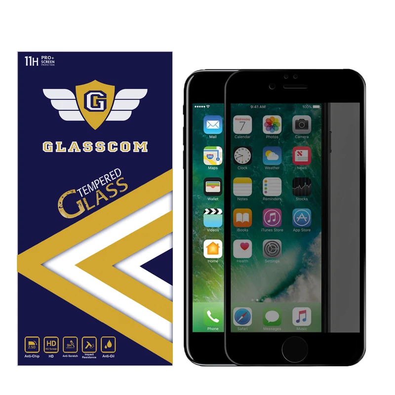 محافظ صفحه نمایش حریم شخصی گلس کام مدل GC-7PV مناسب برای گوشی موبایل اپل iPhone 7