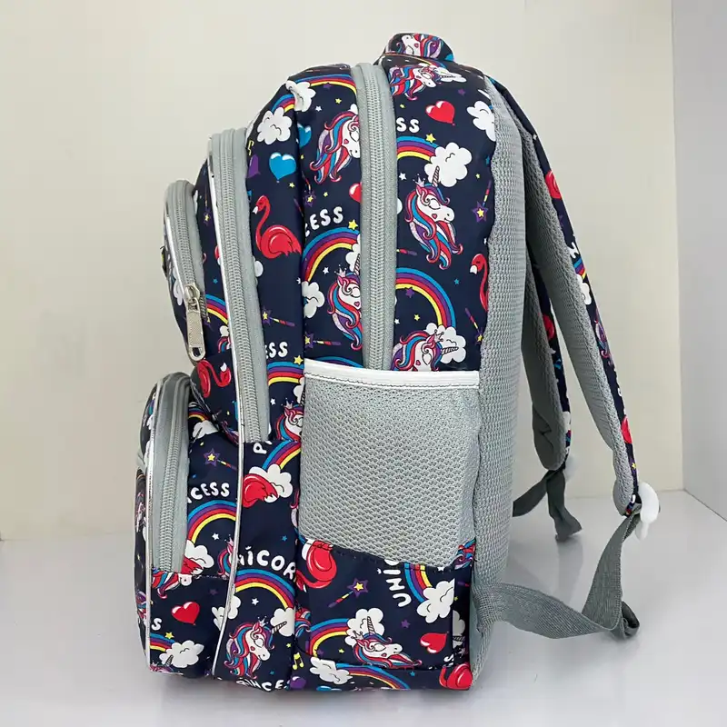 کوله پشتی مدل مدرسه طرح تک شاخ کد 09