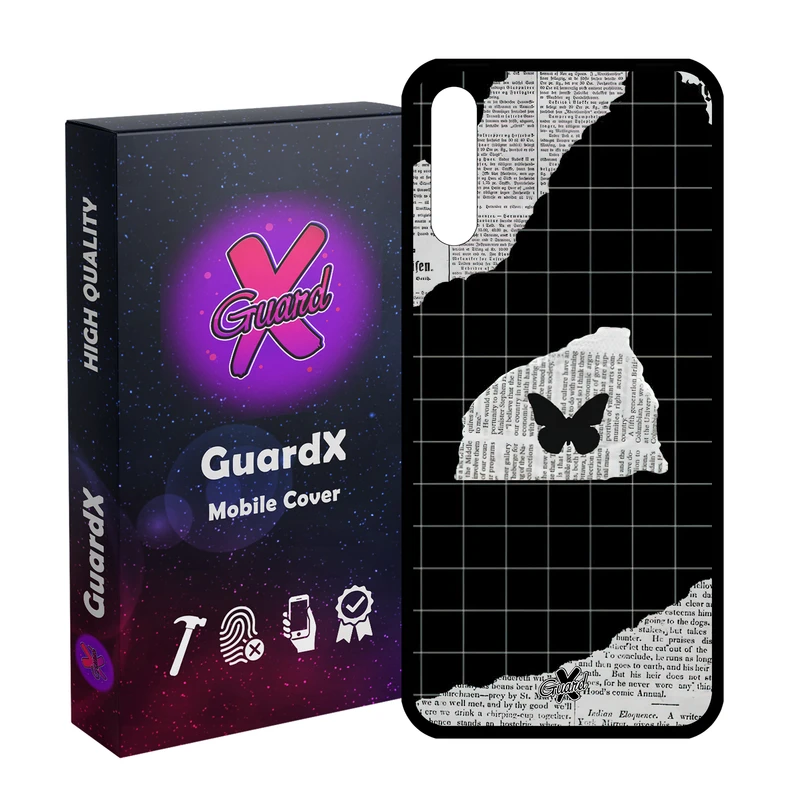 کاور گارد ایکس طرح پروانه مدل Glass10533 مناسب برای گوشی موبایل سامسونگ Galaxy A30s/A50/A50s