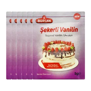 وانیل شکری بدون گلوتن بورچاک - 5 گرم بسته 6 عددی