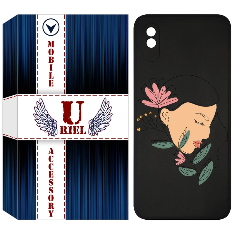 کاور یوریل مدل KSH کد 53 طرح صورت زن مناسب برای گوشی موبایل شیائومی Redmi 9A / Redmi 9AT