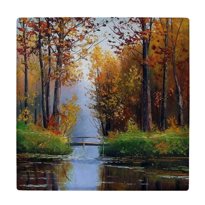  زیر لیوانی  طرح جنگل پاییزی کد    6202978_5638