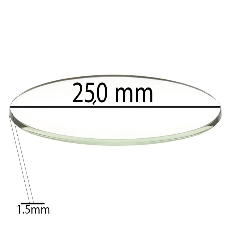 شیشه ساعت مچی مدل 250mm