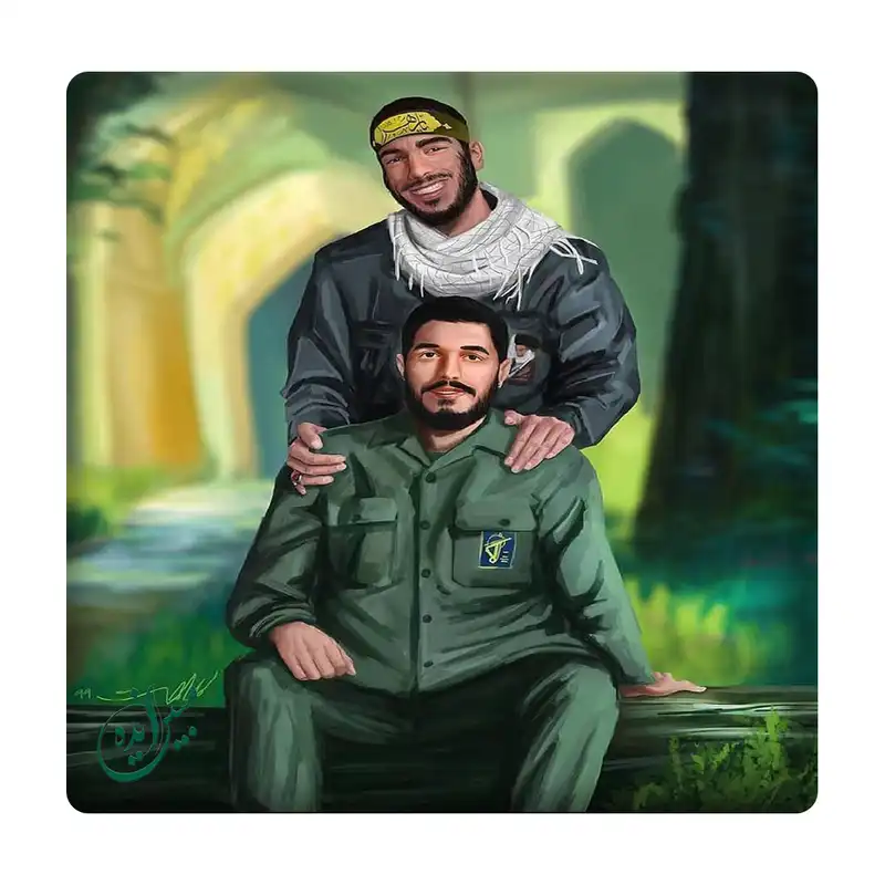 کاشی مبین ایده مدل شهیدان ابراهیم هادی و هادی ذوالفقاری km10 کد 914