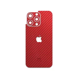 MAHOOT Red-Fiber Cover Sticker for Apple iPhone 15 Pro Max