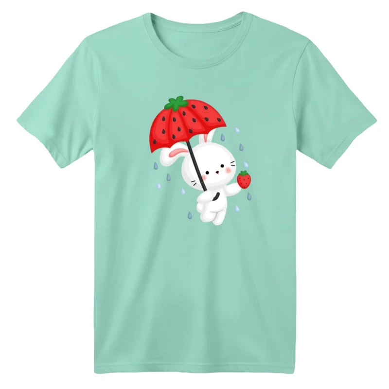 تی شرت آستین کوتاه بچگانه مدل خرگوش یلدایی کد 2