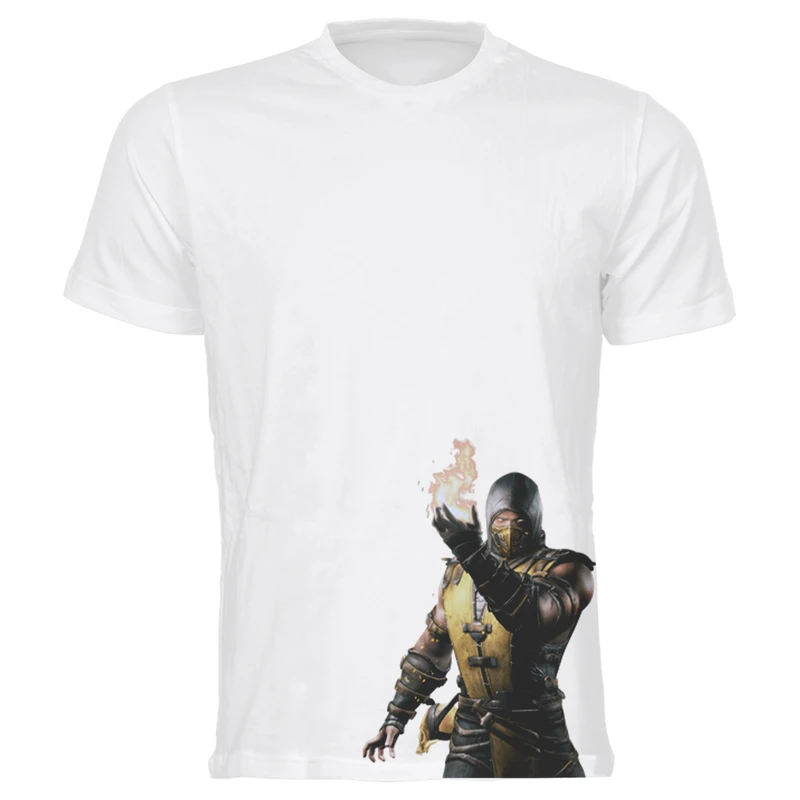 تیشرت مردانه طرح مورتال کمبت کد MS405