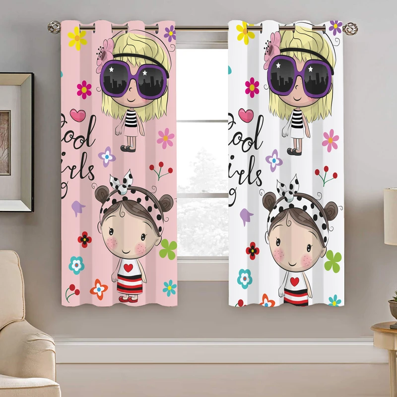 پرده نیروانا طرح کودک مدل مخمل کد 4139  سایز 140×200 سانتی متر