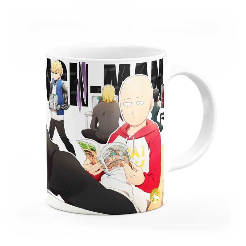 ماگ هومرو طرح انیمه مرد تک مشتی One Punch Man مدل MG2297