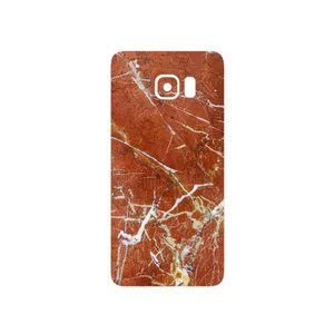 MAHOOT Red Marble Cover Sticker for Samsung Galaxy S6 Edge