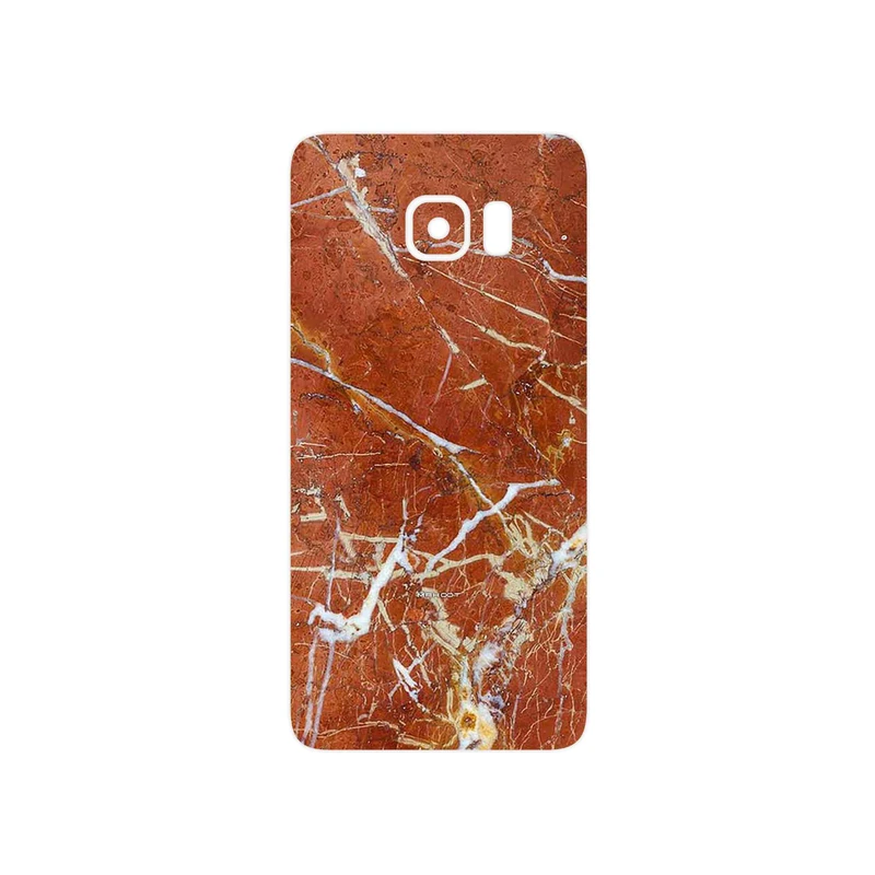 برچسب پوششی ماهوت مدل Red Marble مناسب برای گوشی موبایل سامسونگ Galaxy S6 Edge