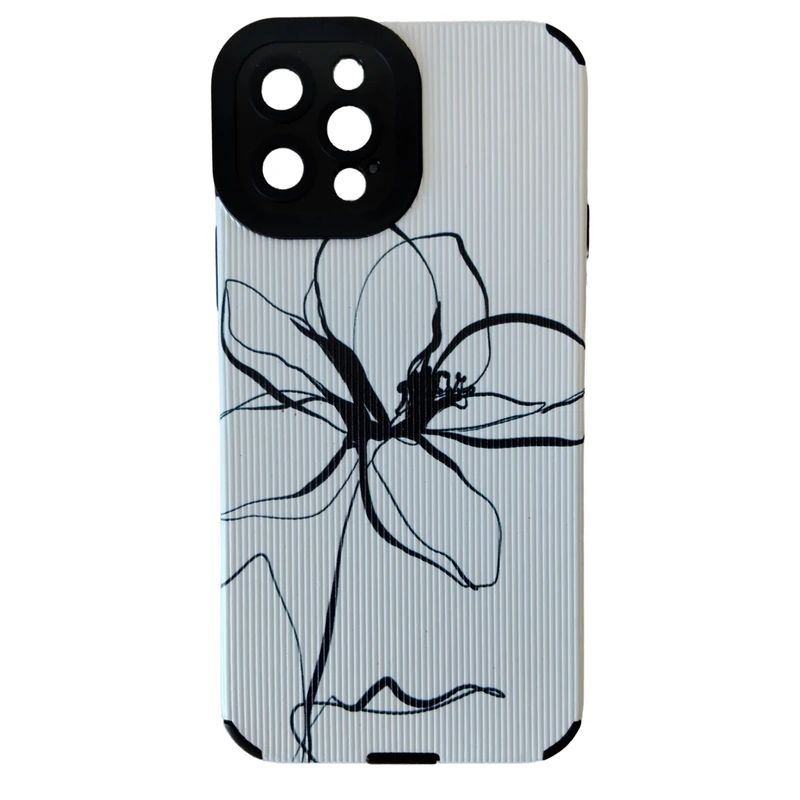 کاور مدل کبریتی طرح گل مینیمال مناسب برای گوشی موبایل اپل iPhone 12 pro