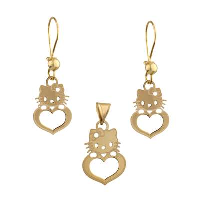 راهنمای خرید نیم ست طلا دخترانه ظریف و بدون نگین مدل جدید برای عروس و انواع آن با قیمت مناسب و ارزان