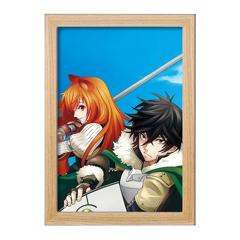 تابلو خندالو مدل نائوفومی و رافتالیا انیمه ظهور قهرمان سپر  کد 15949