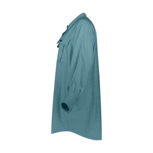 مانتو زنانه کد GG9901 رنگ سبز آبی