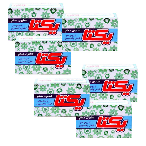 صابون شستشو یکتا مدل General وزن 120 گرم مجموعه 6 عددی صابون شستشو یکتا مدل General وزن 120 گرم مجموعه 6 عددی