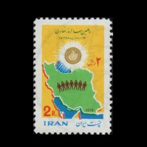 تمبر یادگاری مدل  سالروز تعاون 1355