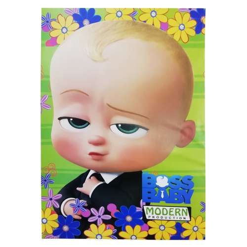 دفتر شطرنجی 40 برگ مدرن طرح بچه رئیس کد 32